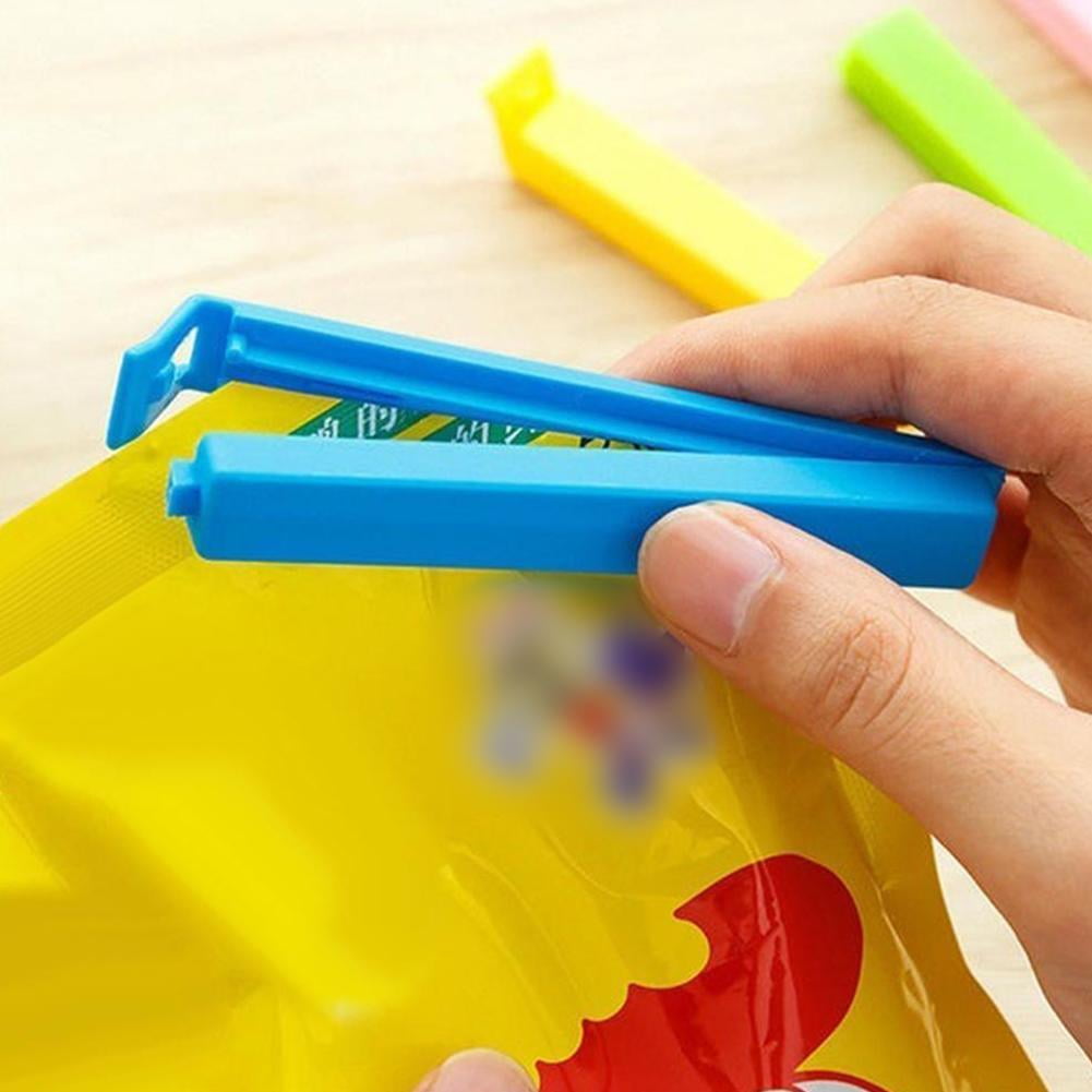 Plastic Bag Sealing Clips, Set of 20 at 11 cm Long in Mixed Colors for Snacks and Pantry Bags - Image 3