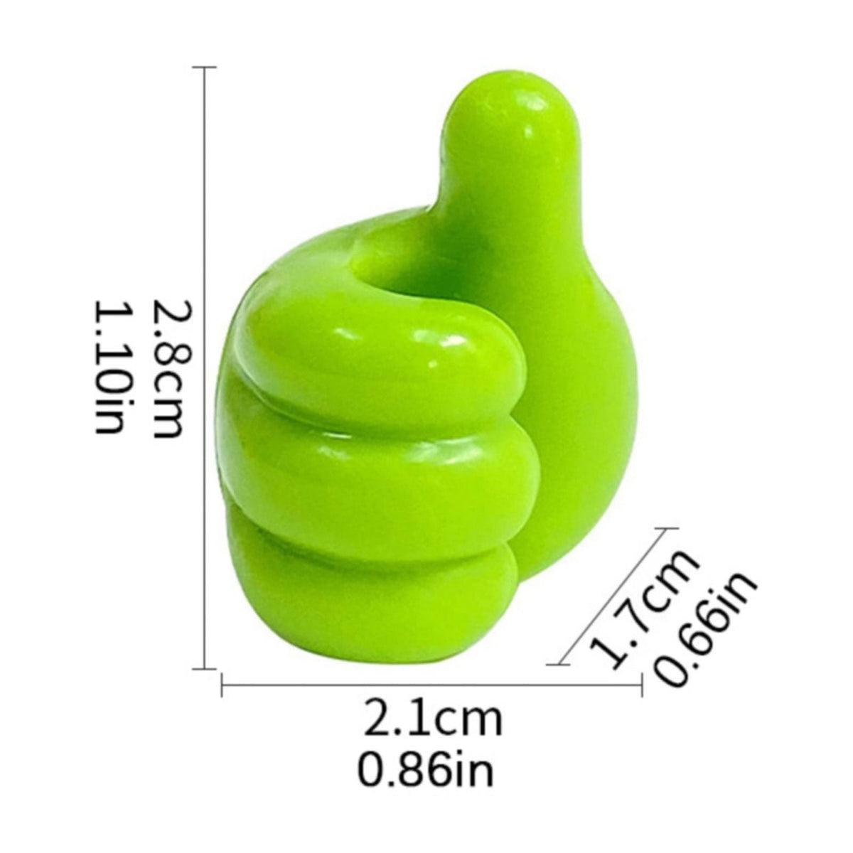 Thumb-Shaped Cable Clips, Set of 10 Adhesive Silicone Cord Holders for Desk, Wall and Dashboard - Image 3