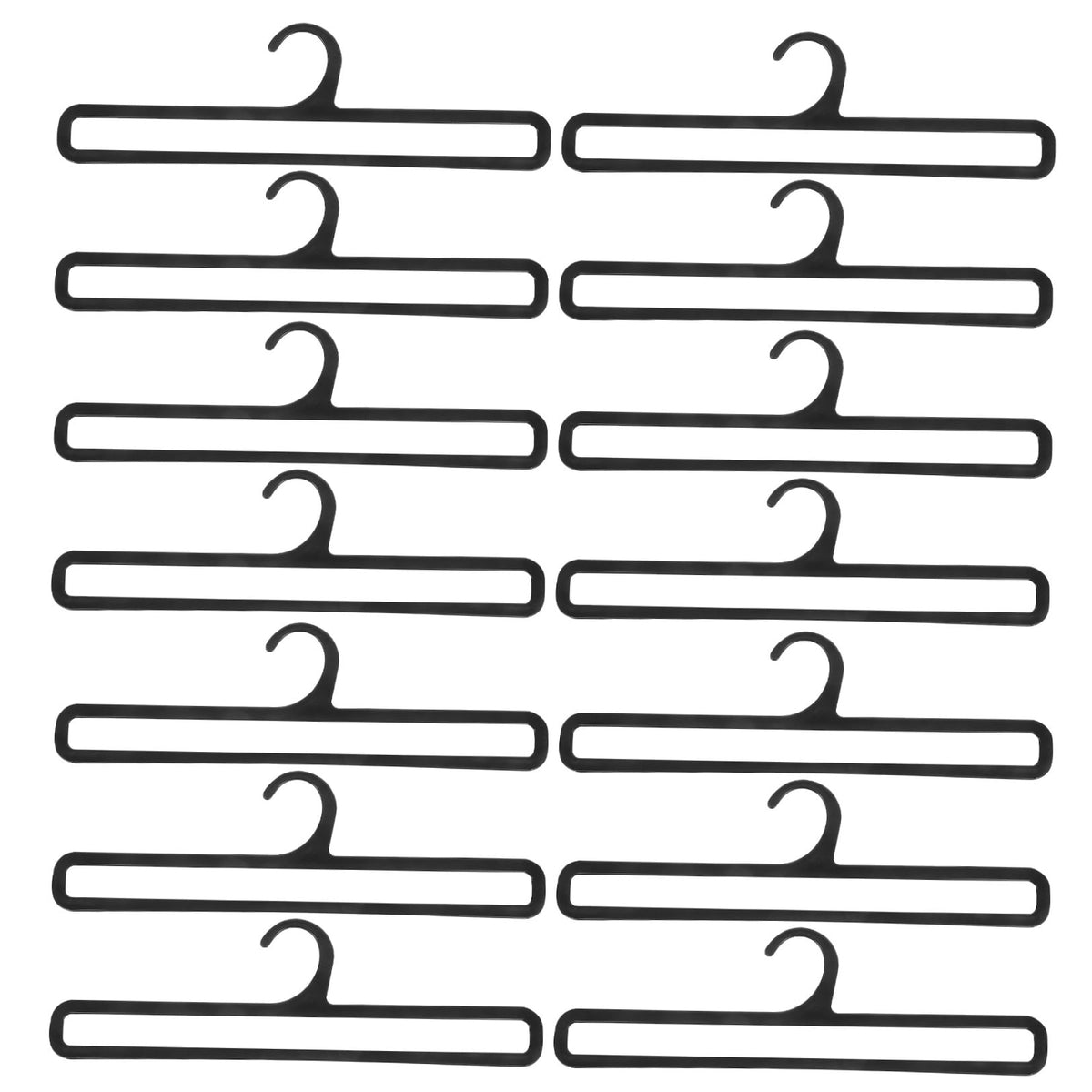 Slim Accessory Hangers, Set of 20 in Black Plastic for Scarves, Ties and Belts in the Closet - Image 6