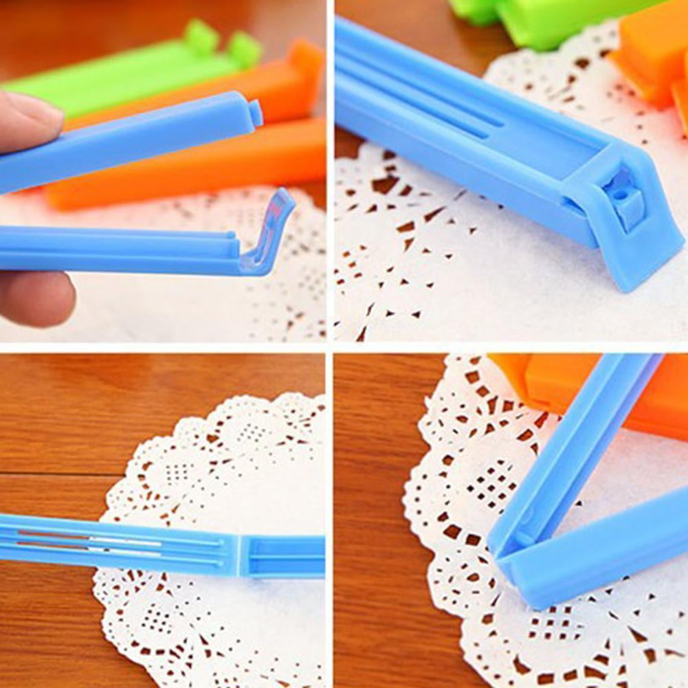 Plastic Bag Sealing Clips, Set of 20 at 11 cm Long in Mixed Colors for Snacks and Pantry Bags - Image 4