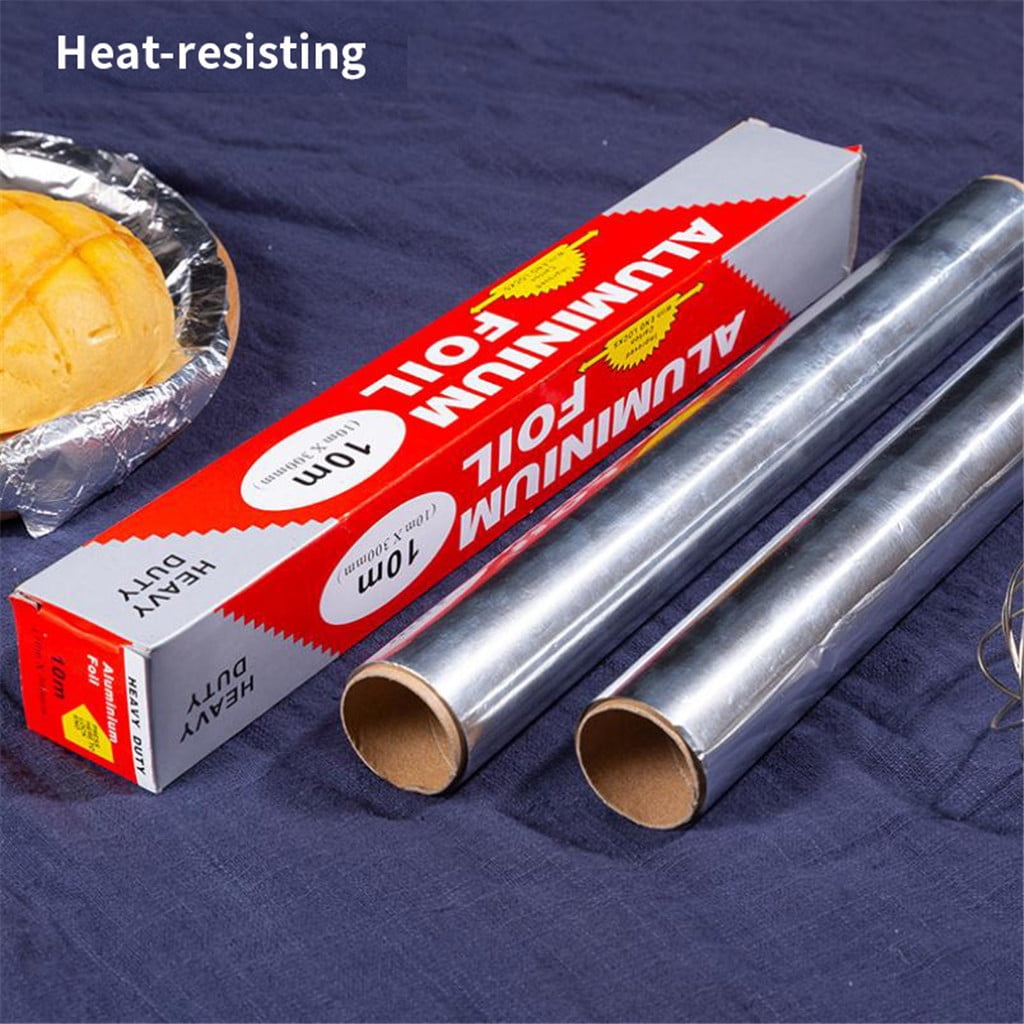 Thick Kitchen Foil Roll, 300 mm Wide by 5 m, 20-Micron Aluminum for Baking, Grilling and Wrapping - Image 6
