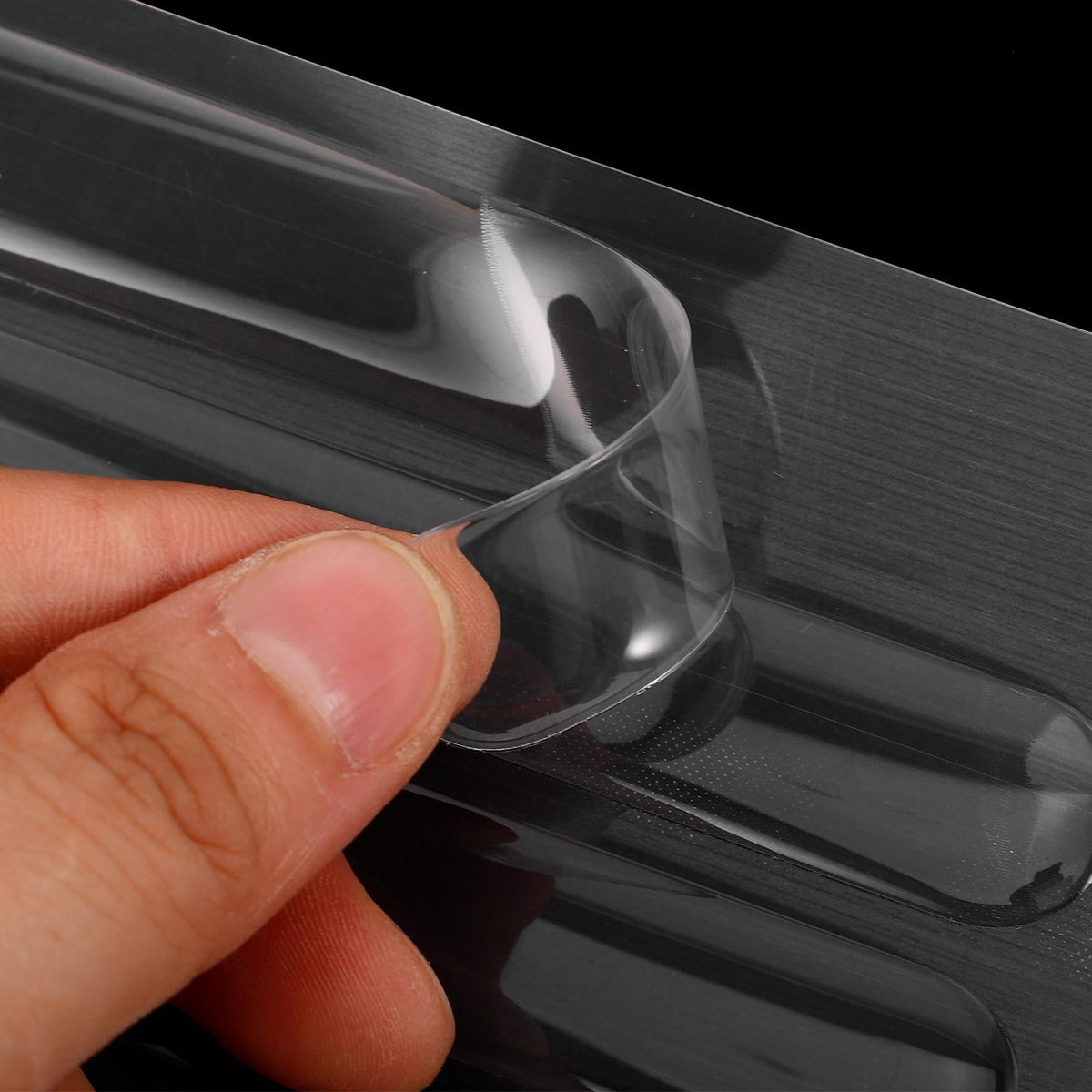 Clear Door Handle Guards, Set of 4 in Transparent PVC Film to Shield Paint from Scratches - Image 4