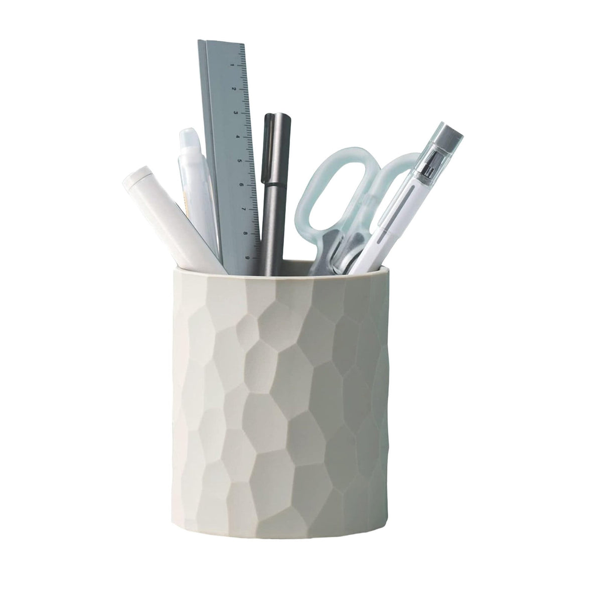 Soft Silicone Pencil Cup in Grey, Waterproof Desk Holder for Pens, Brushes and Makeup Tools - Image 5