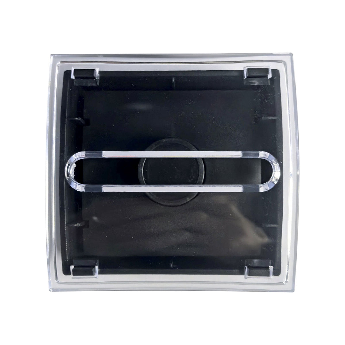 Pop-Up Sticky Note Dispenser for 3 x 3 Inch Pads, Transparent Plastic Desk Holder with Sturdy Base