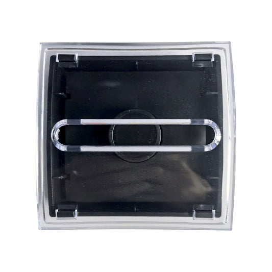 Pop-Up Sticky Note Dispenser for 3 x 3 Inch Pads, Transparent Plastic Desk Holder with Sturdy Base