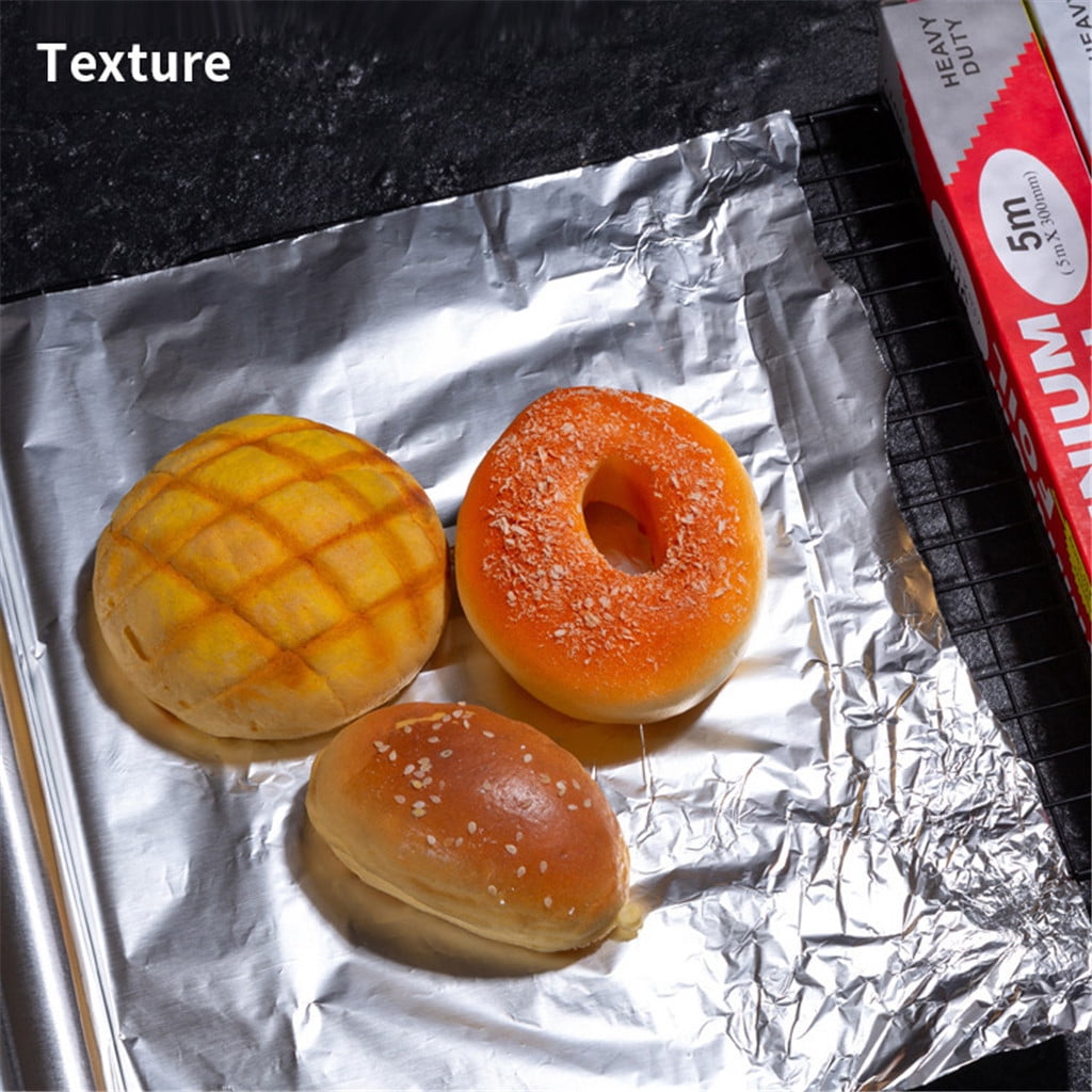 Thick Kitchen Foil Roll, 300 mm Wide by 5 m, 20-Micron Aluminum for Baking, Grilling and Wrapping - Image 5