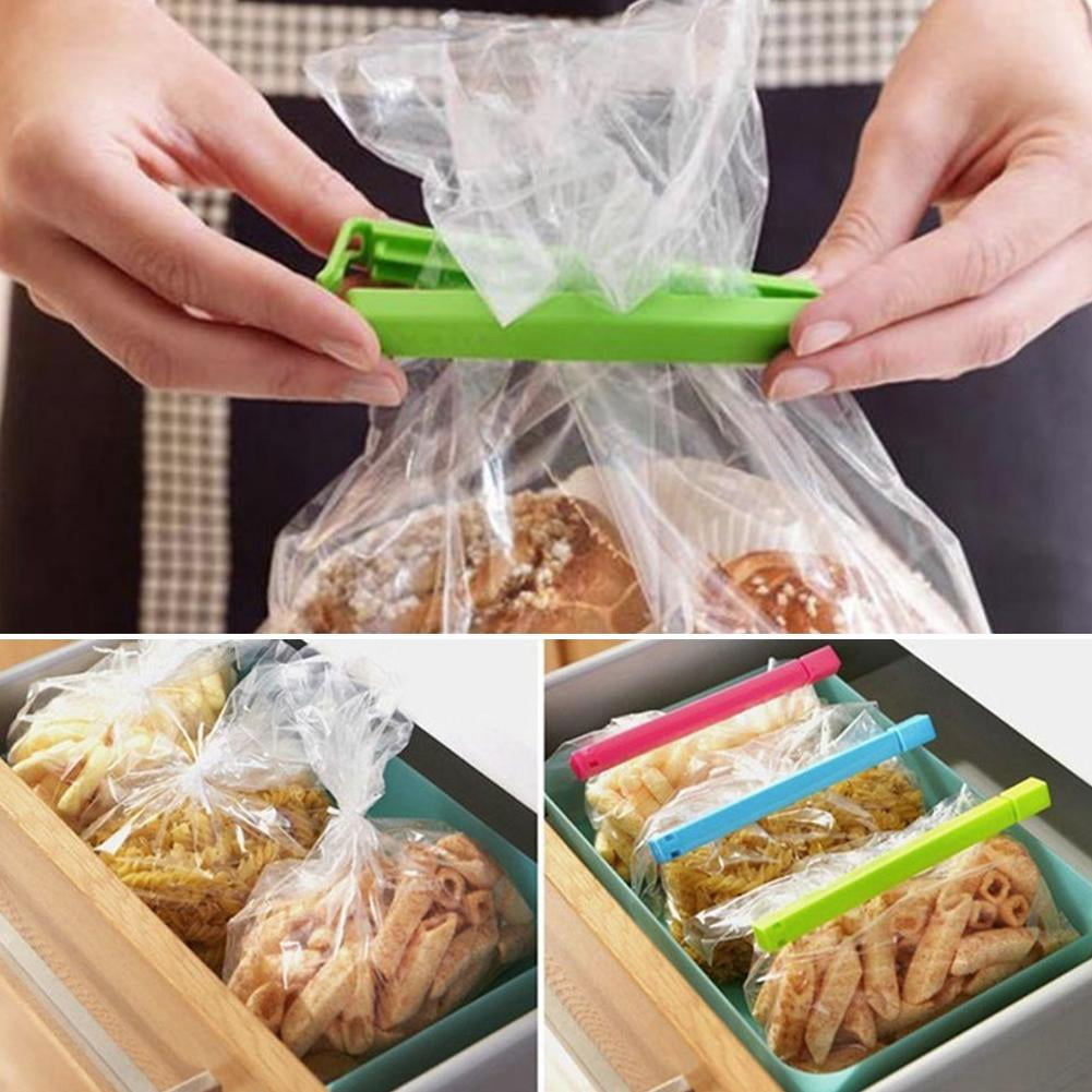 Plastic Bag Sealing Clips, Set of 20 at 11 cm Long in Mixed Colors for Snacks and Pantry Bags - Image 5