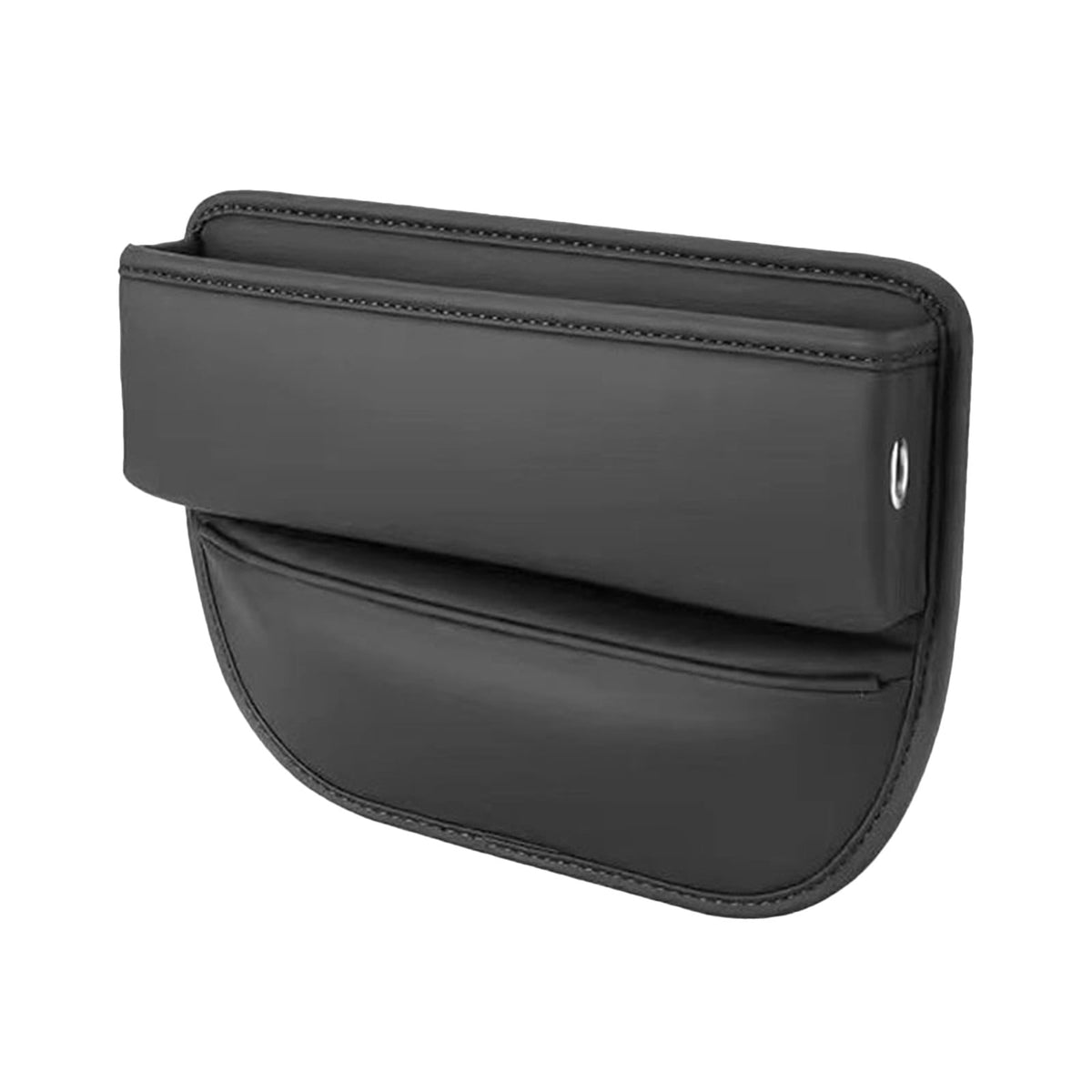Seat Gap Organizer in Soft Leather, Console-Side Pocket for Phone, Keys, Cards and Glasses