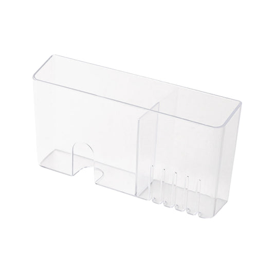Clear Acrylic Wall Pocket for Remotes and Phones, Hanging Bedside Holder with Drainage Holes