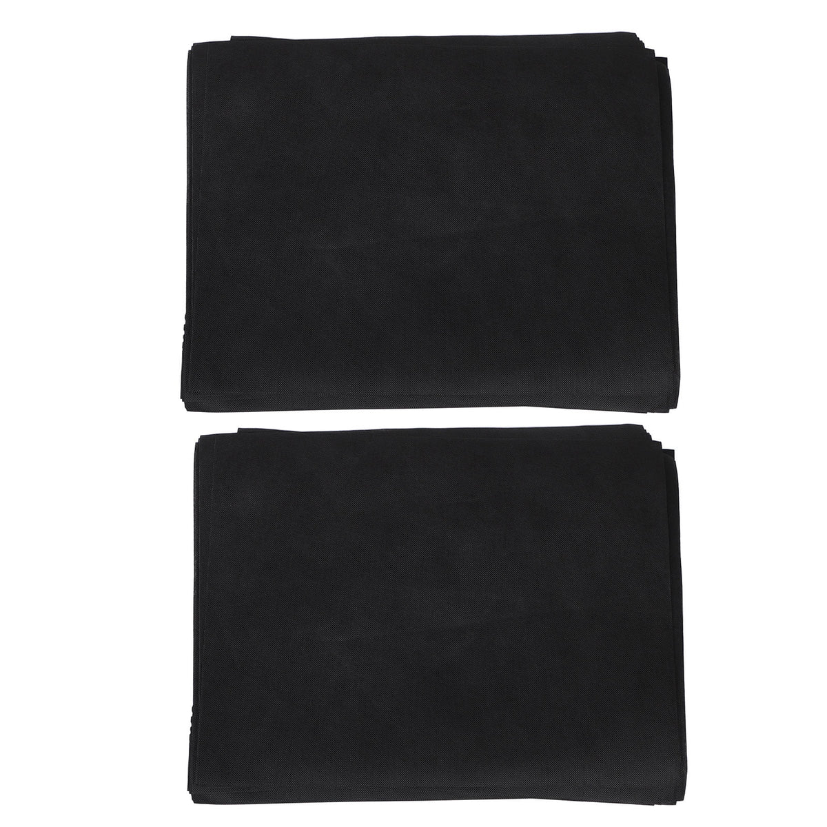 Disposable Car Floor Mats, Pack of 100 Black Nonwoven Sheets to Catch Mud, Dust and Rain