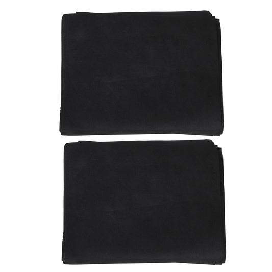 Disposable Car Floor Mats, Pack of 100 Black Nonwoven Sheets to Catch Mud, Dust and Rain