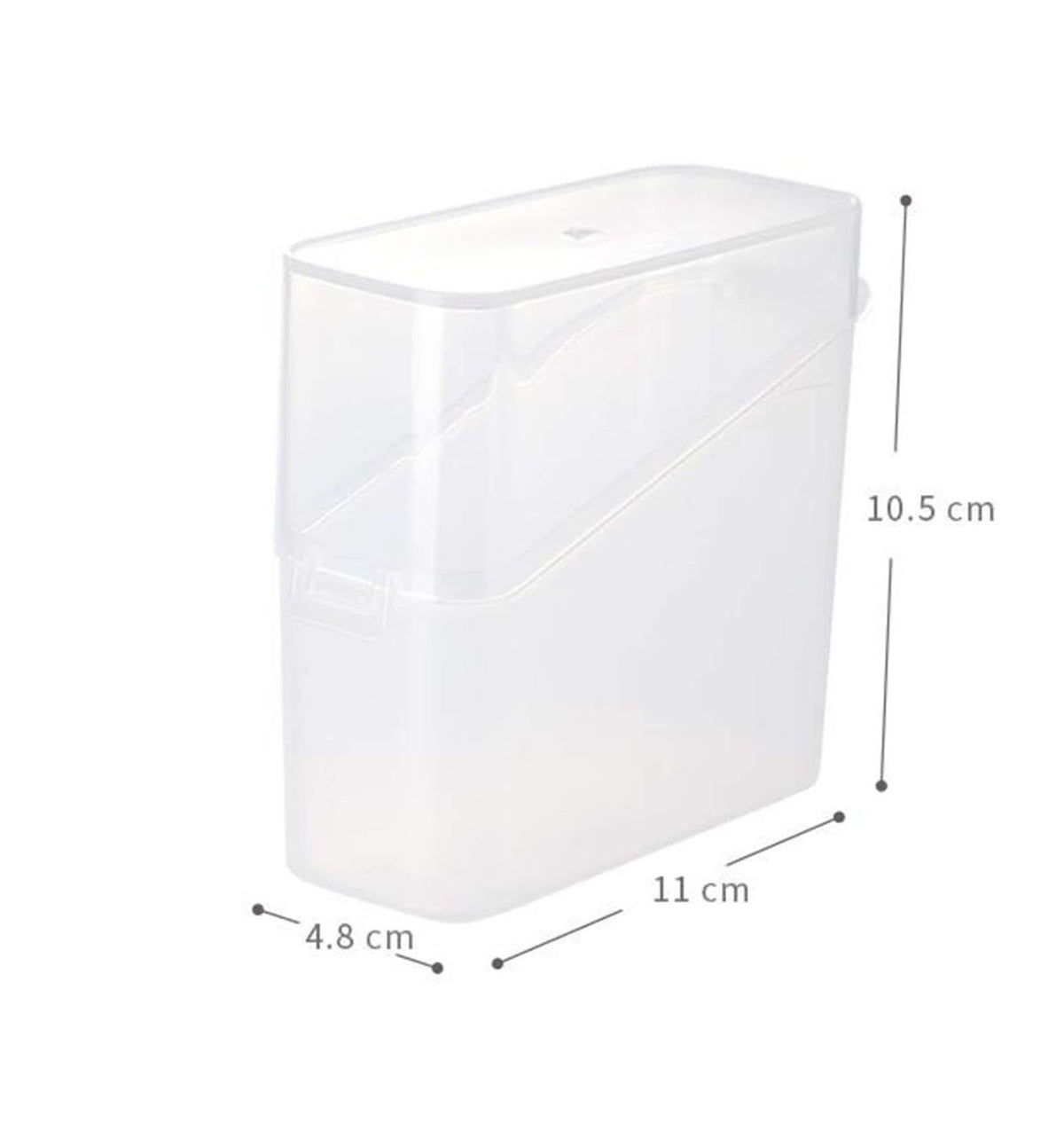 Lidded Tea Bag and Pod Organizer Box, Small Sealed Plastic Container for Cabinet or Pantry Shelf - Image 3