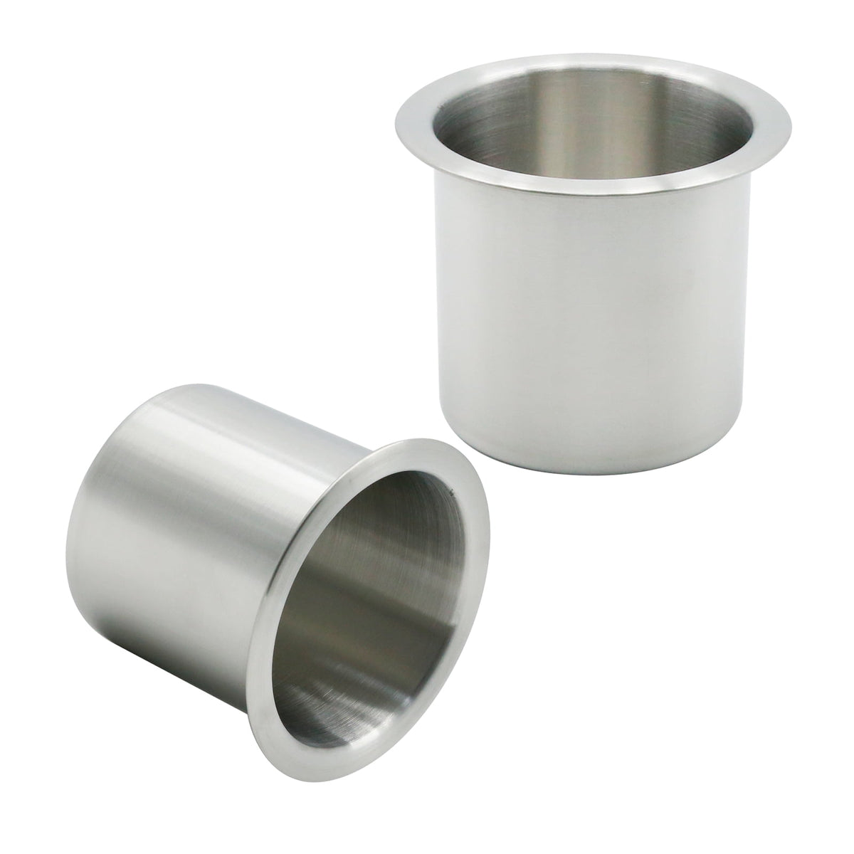 Drop-In Stainless Steel Cup Holders, Set of 2 with 8.5 cm Opening for RVs, Boats and Trucks - Image 2